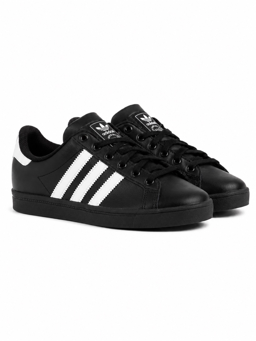 Adidas Coast Star Youth 5 Women’s 6.5 Black White Sneakers Shoes